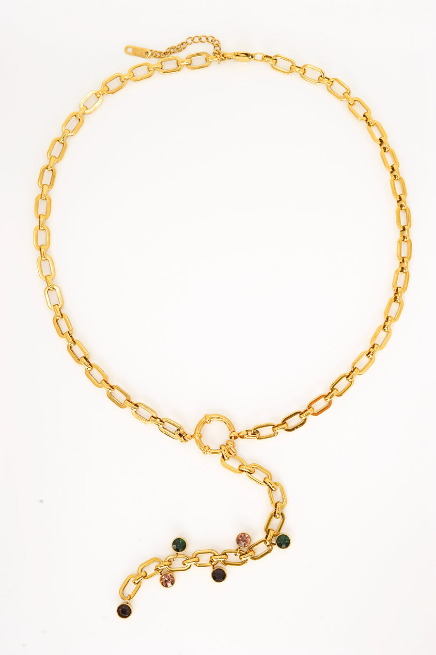 Gemma Lariat Necklace