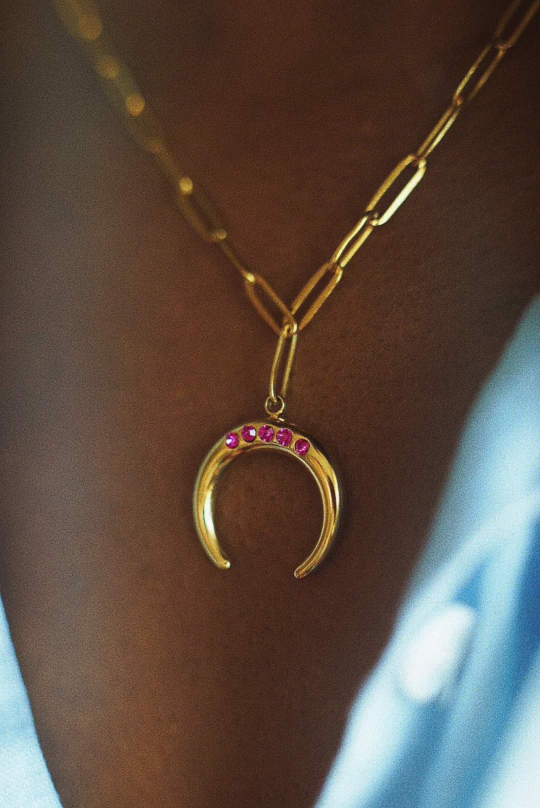 Mira Horn Pendant Necklace