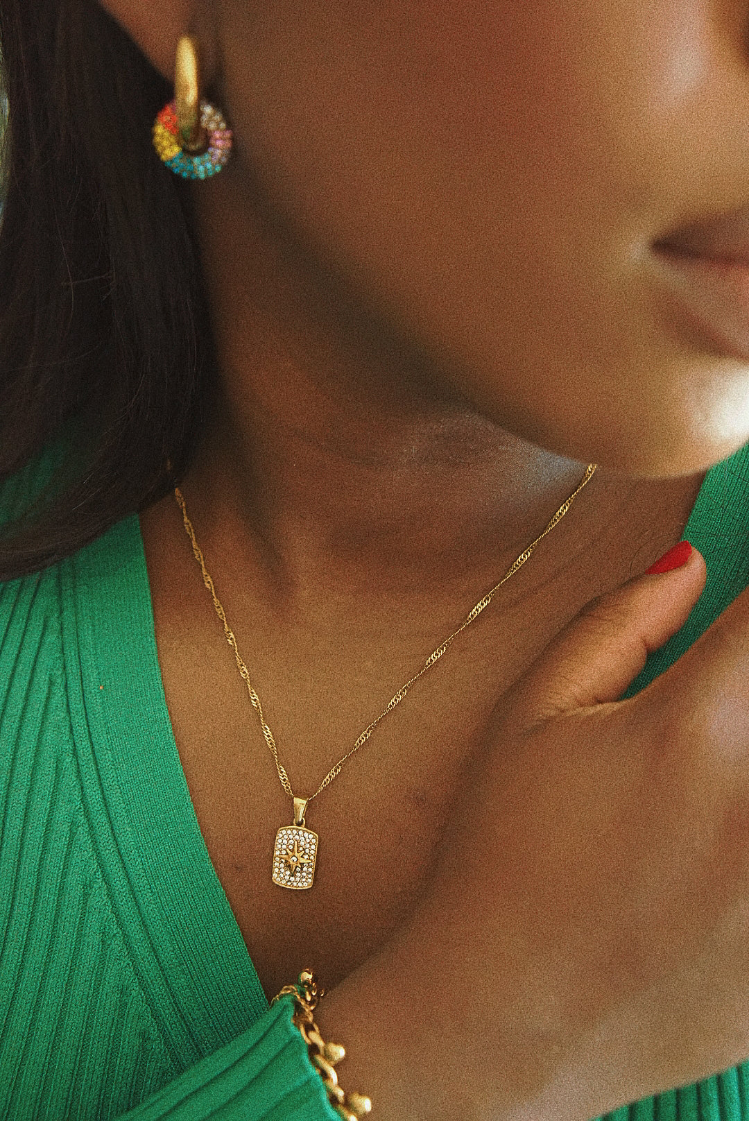 Cleo Pavè Chain Necklace