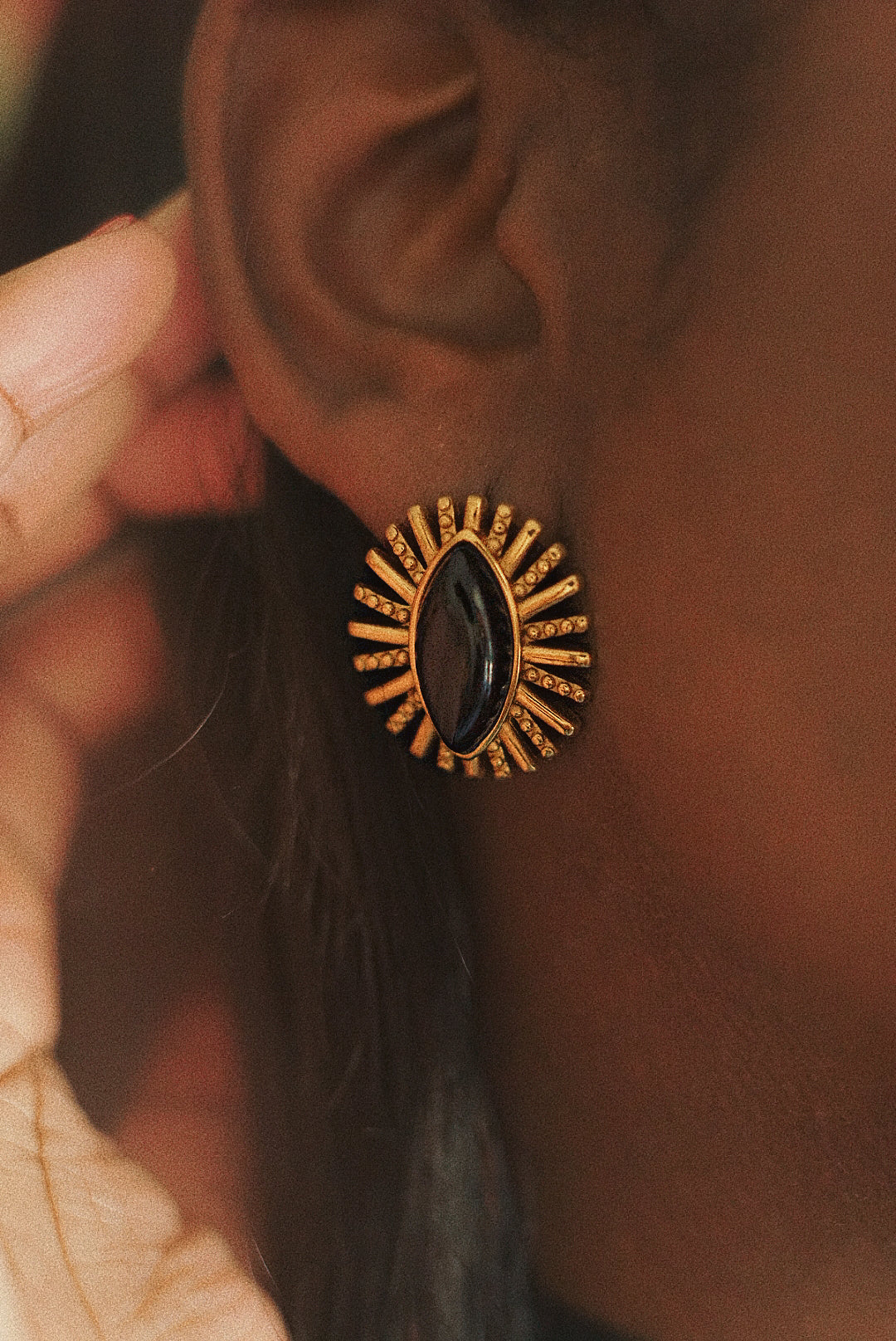 Odessa Deco Stud Earrings