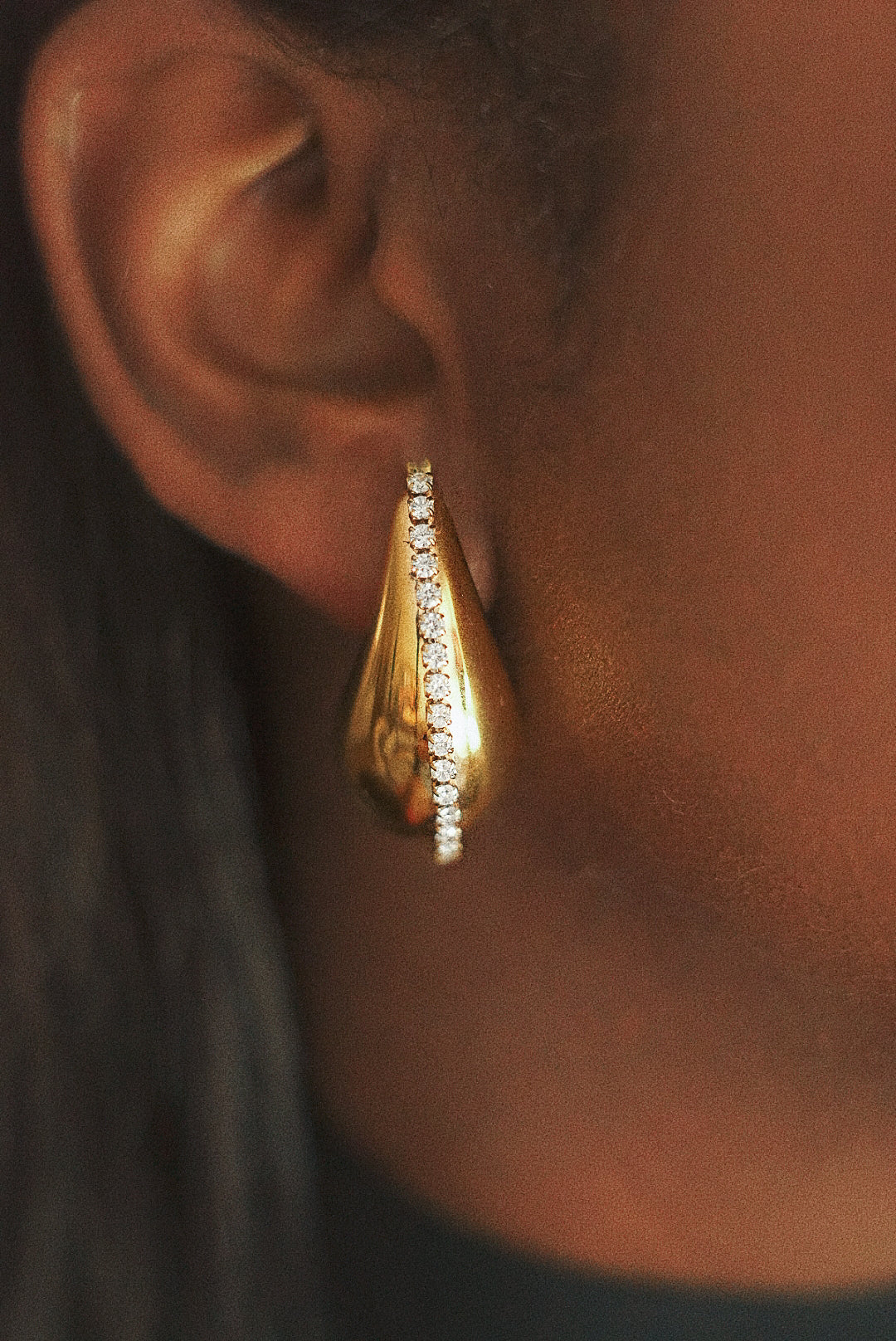 Ophelia Pavè Statement Earrings