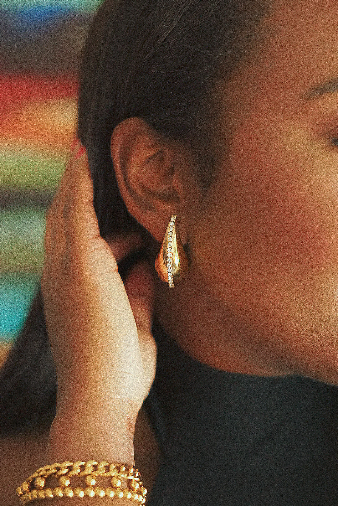 Ophelia Pavè Statement Earrings