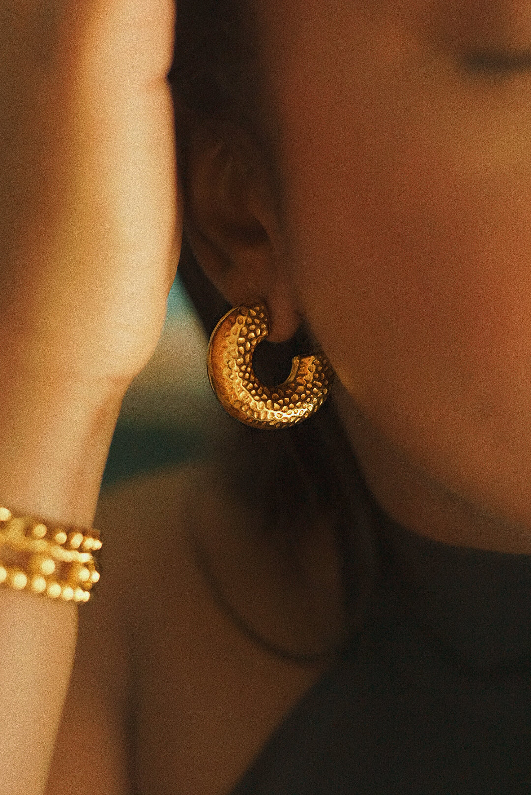 Gianna Chunky Huggie Earrings