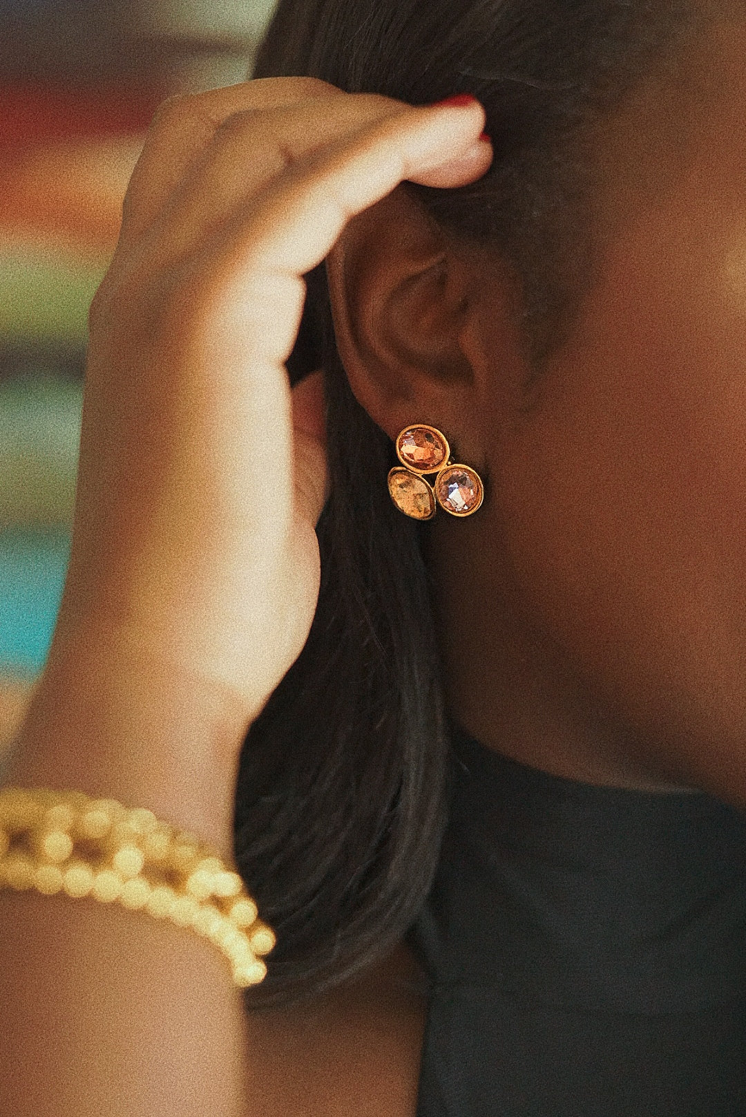 Maia Crystal Stud Earrings