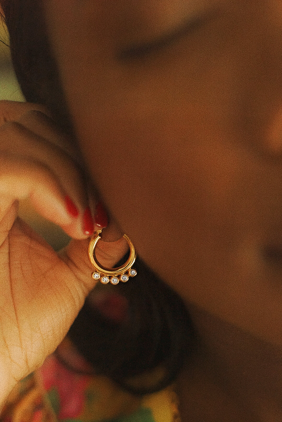 Eliza Crystal Hoop Earrings