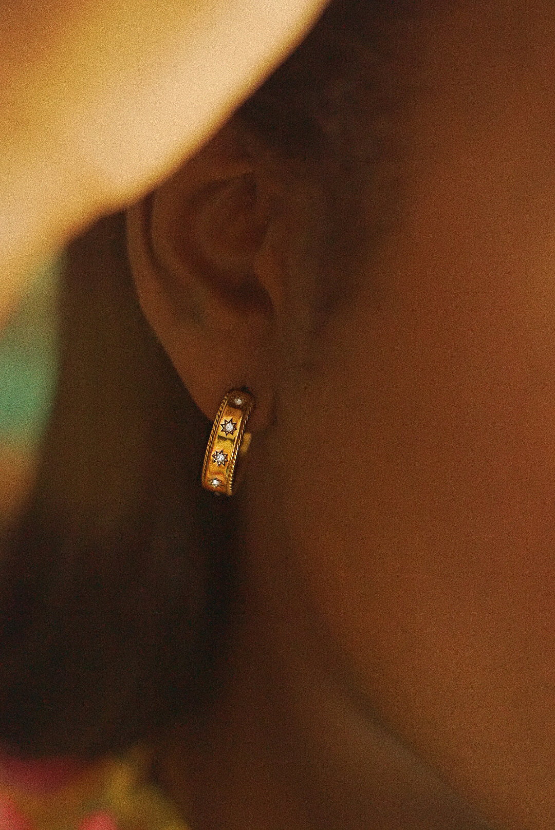 Elise Pavè Huggie Earrings