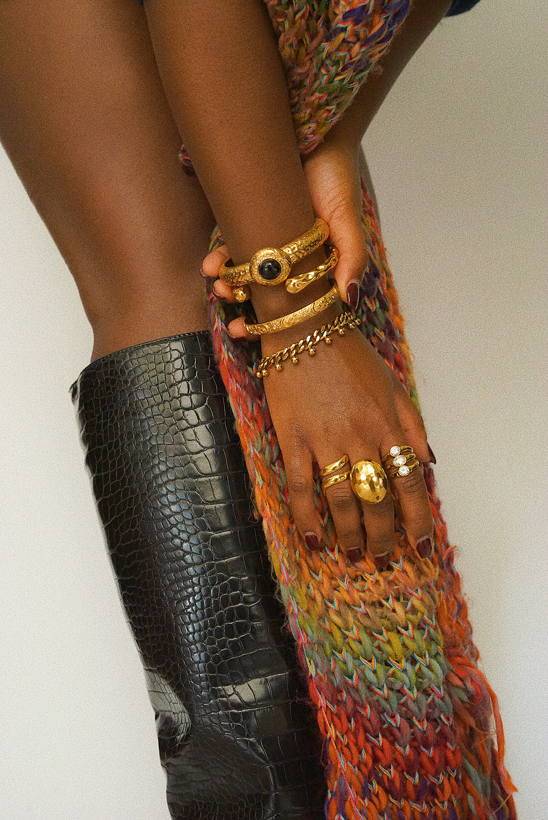 Luna Hammered Bangle
