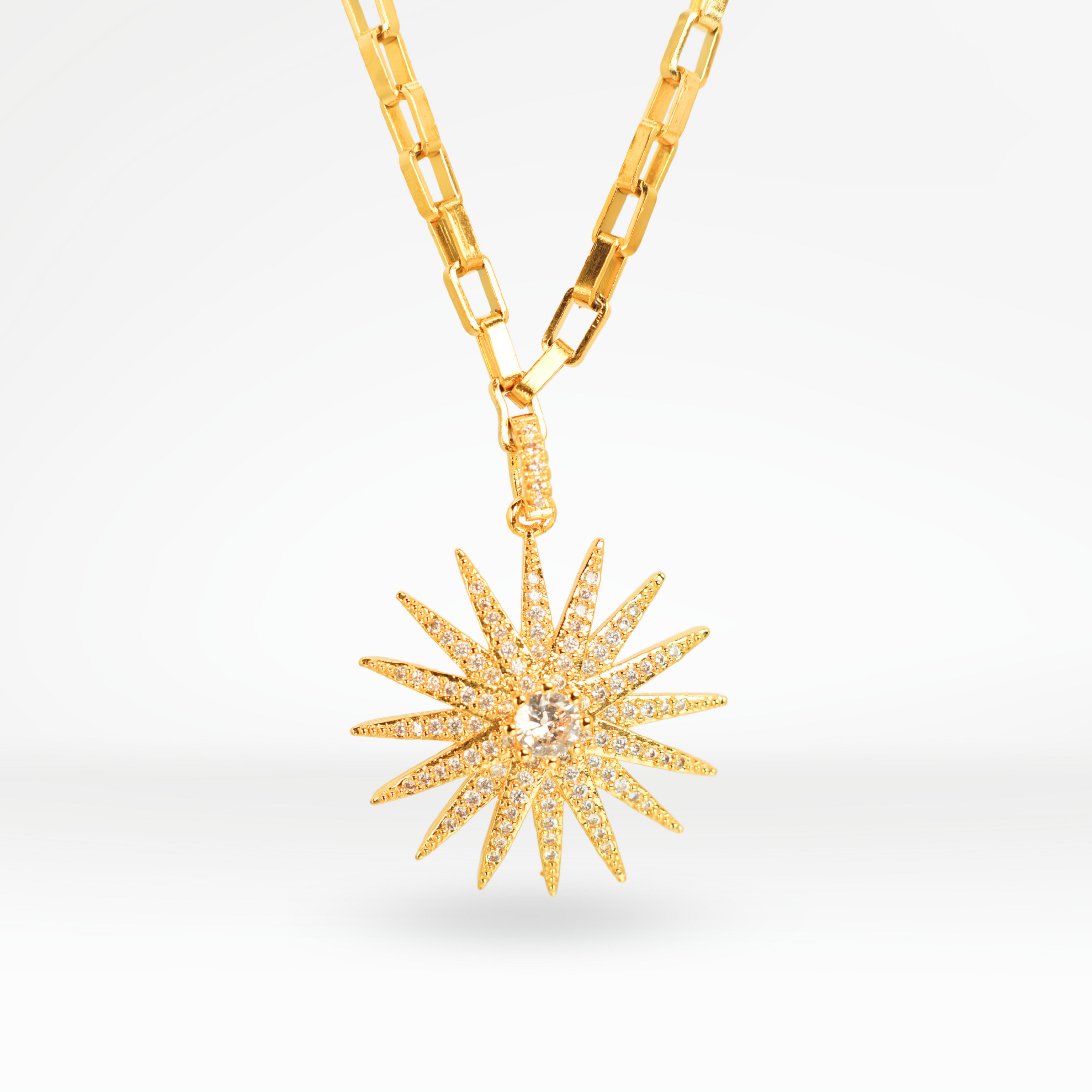 Aria Pavè Star Pendant Necklace