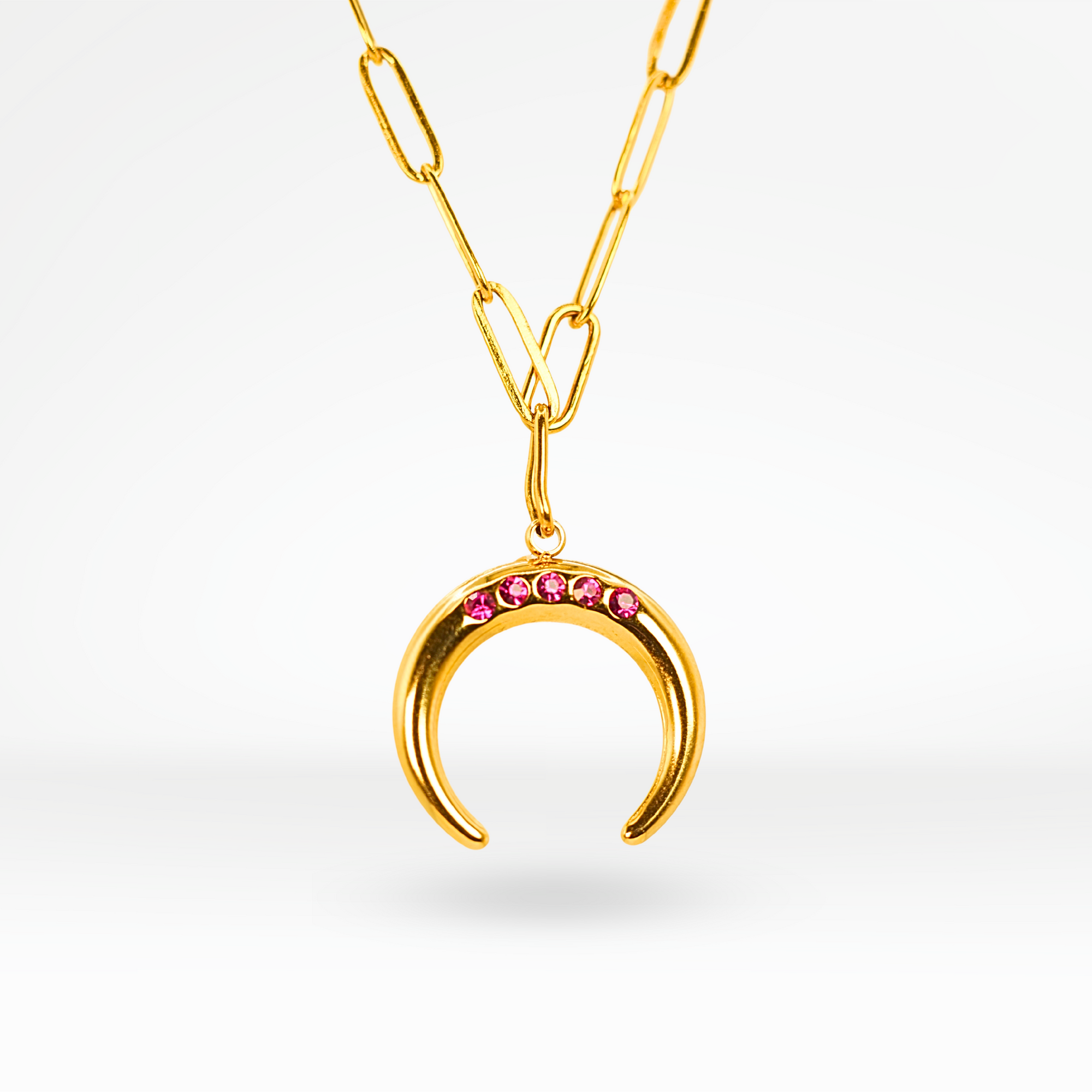 Mira Horn Pendant Necklace