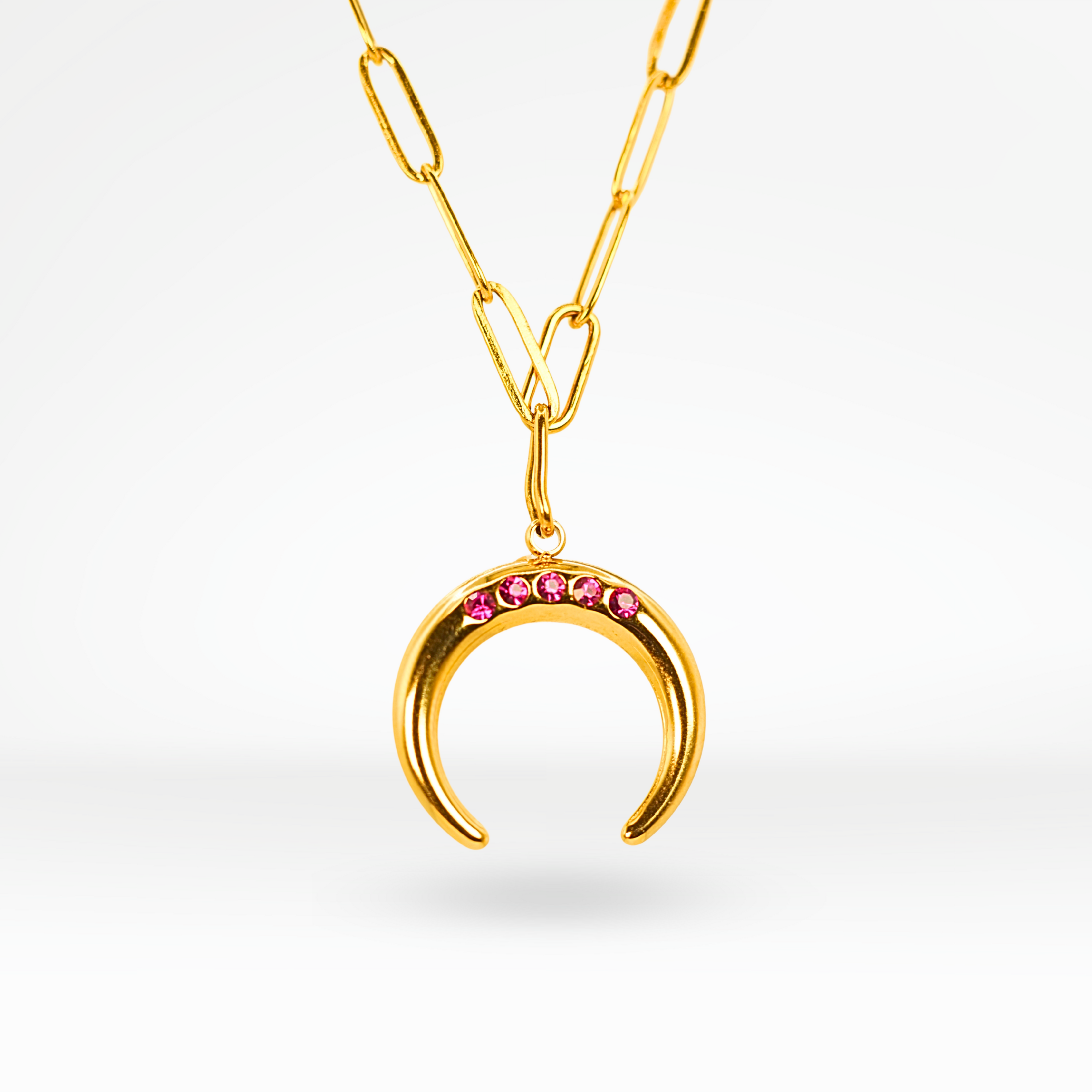 Mira Horn Pendant Necklace