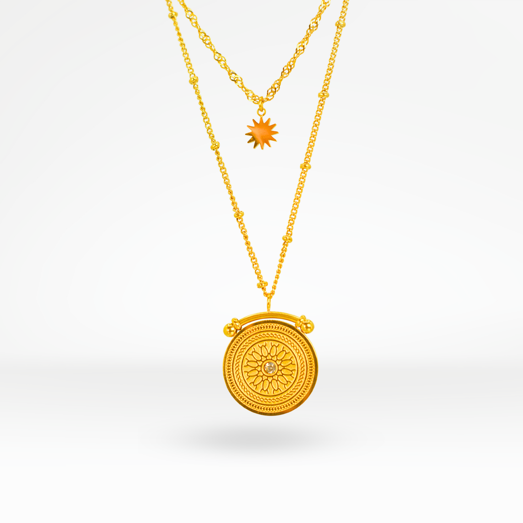 Soleil Layered Pendant Necklace